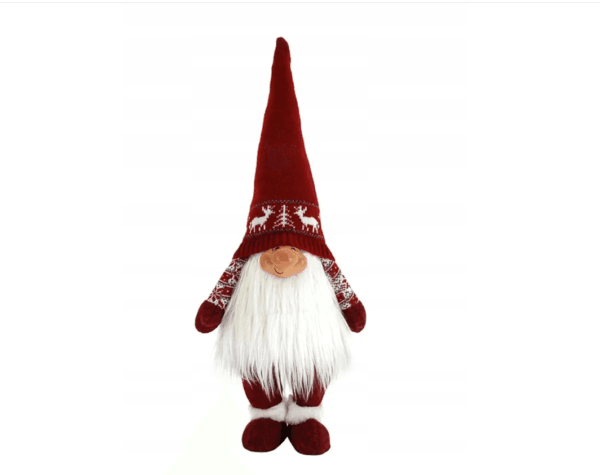 ŚWIĘTY MIKOŁAJ STOJĄCY FIGURA OZDOBA ŚWIĄTECZNA 70 cm z SKANDYNAWI GNOM